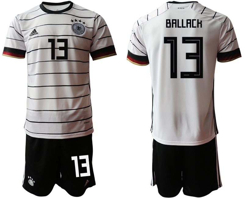 Men 2021 European Cup Germany home white #13 Soccer Jersey1